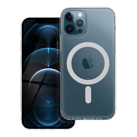 Futerał FROST MAG COVER kompatybilny z MagSafe do IPHONE 12 Pro transparentny