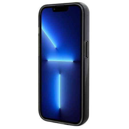 Original Case IPHONE 14 PRO Karl Lagerfeld Hardcase Ring Stand Karl&Choupettte MagSafe (KLHMP14LHMRSKCK) black