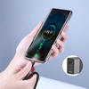 Baseus Cafule Cable wytrzymały nylonowy kabel przewód USB-C PD / USB-C PD PD2.0 60W 20V 3A QC3.0 1M czarny-czerwony (CATKLF-G91)