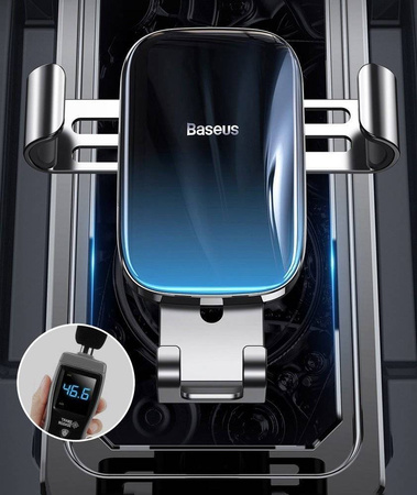 Grawitacyjny Uchwyt Samochodowy do Kratki Nawiewu / Wentylacyjnej Baseus Glaze Gravity Car Mount (SUYL-LG01) czarny
