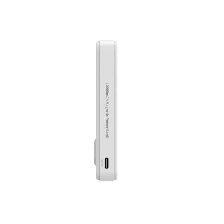 Powerbank Wozinsky WLWP-10KA0Y3WS 22,5W PD Qi2 10000 mAh, mit Ständer, 1x USB-A, 1x USB-C - weiß