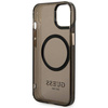 Guess Gold Outline Translucent MagSafe - Etui iPhone 14 (czarny)