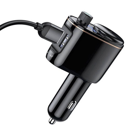 Baseus S-06 Bluetooth/USB-Auto-FM-Sender (Overseas Edition) – Schwarz