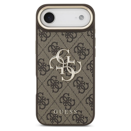 GUESS futerał do IPHONE 17 Air GUHCP17M4GMGCBR (PU W/ Big 4G Classic Logo) złoto brązowy