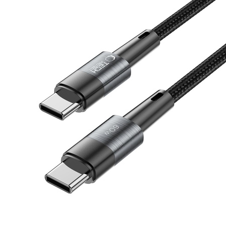 Kabel PD 60W 3A 3m USB-C - USB-C Tech-Protect UltraBoost szary