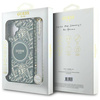 Etui Guess IML Flowers Allover Electro With Pearl Strap MagSafe na iPhone 16 - zielone