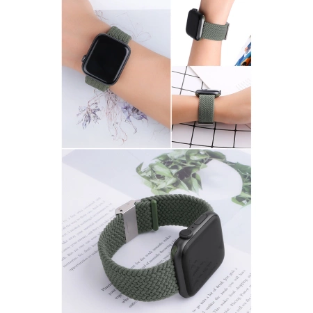 Geflochtenes Stoffarmband Armband Stoffarmband für Apple Watch 42 / 44 / 45 / 49 mm - Mehrfarbig