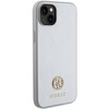 Guess GUHCP15MPS4DGPS iPhone 15 Plus 6.7&quot; silver/silver hardcase Strass Metal Logo