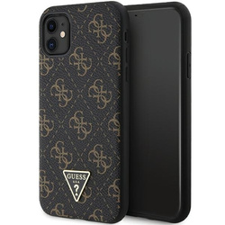 Oryginalne Etui GUESS hardcase 4G Triangle Metal Logo GUHCN61PG4GPK do Iphone 11/XR czarny