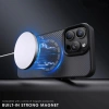 Etui Wozinsky Carbon Fibre Case z MagSafe na Samsung Galaxy S25 - czarne