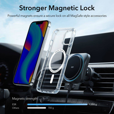Etui IPHONE 14 PLUS ESR Krystec Halolock MagSafe transparentne