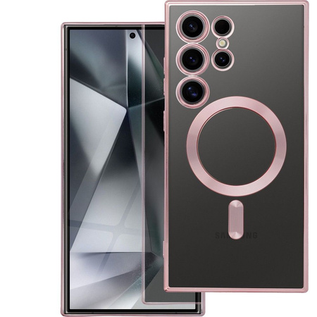 Futerał ELECTRO MAG COVER kompatybilny z MagSafe do SAMSUNG S25 FE złoty róż