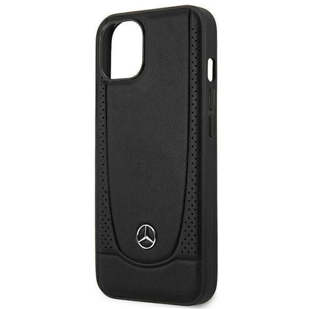 Mercedes MEHCP15MARMBK iPhone 15 Plus 6,7&quot; schwarz/schwarz Hardcase Leder Urban