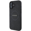 Guess GUHMP16SPSAPSMEK iPhone 16 6.1" czarny/black hardcase Saffiano Peony Classic Logo MagSafe