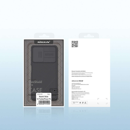 Xiaomi Redmi Note 12 Turbo / Xiaomi Poco F5 Armor Case mit Kameraabdeckung Nillkin CamShield Pro Case – Schwarz