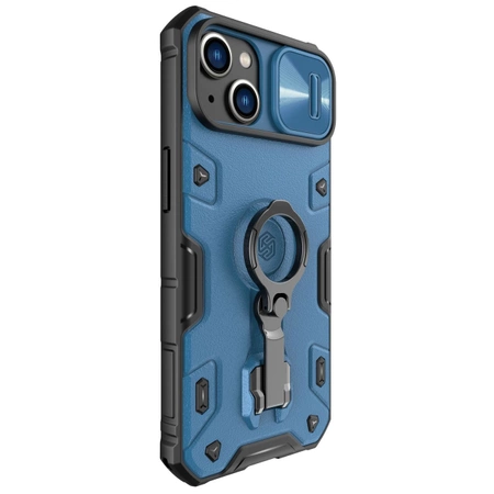 Nillkin CamShield Armor Pro Magnetic Case etui iPhone 14 Plus magnetyczny pokrowiec MagSafe z osłoną na aparat niebieskie