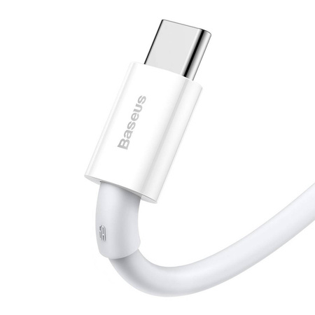 Baseus Superior kabel USB - USB Typ C 66 W 6A 1 m Biały (CATYS-02)