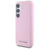 Original Handyhülle SAMSUNG GALAXY S25 Karl Lagerfeld Saffiano Full Wrapped Elongated Metal Logo MagSafe rosa