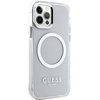Guess GUHMP12MHTRMS iPhone 12/12 Pro 6.1" srebrny/silver hard case Metal Outline Magsafe