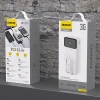Powerbank Dudao K15MAX 30000mAh PD 22.5W z wbudowanymi kablami - biały