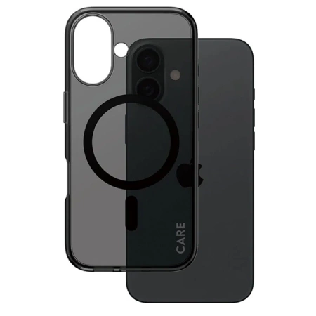 Etui CARE by PanzerGlass Flagship Case z MagSafe na iPhone 16 - półprzezroczyste