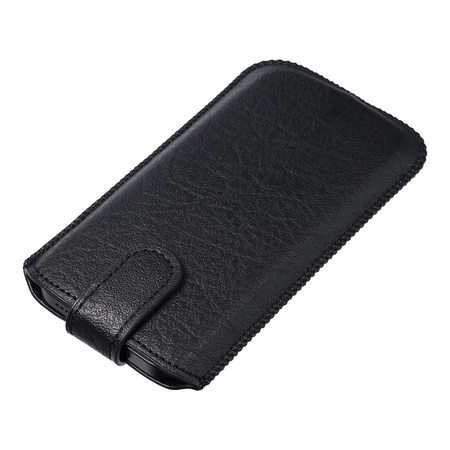 Futerał Skórzany Uniwersalny Slim Kora 2 - do Iphone 5/5S/5SE/5C czarny