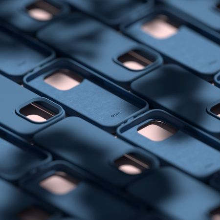 Nakładka Etteri Silicone Case do iPhone 14 6,1" ciemnoniebieska