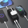 Dudao K15MAX 30000mAh PD 22.5W Powerbank mit integrierten Kabeln - Schwarz