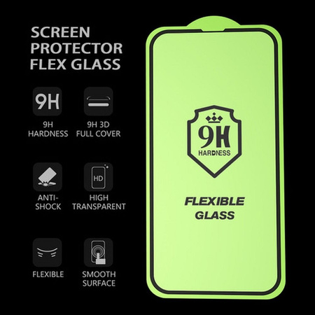 Szkło hybrydowe Bestsuit Flexible 5D Full Glue do iPhone X/Xs czarny