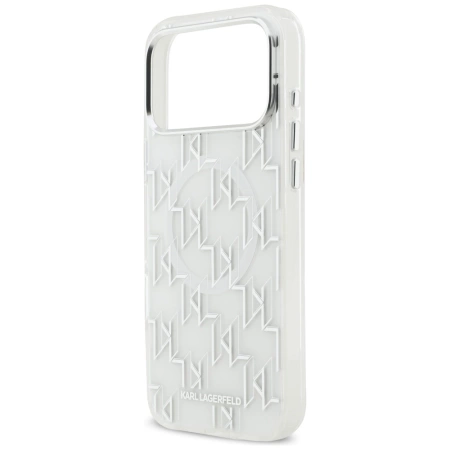 Karl Lagerfeld IML KL Monogram MagSafe Case for iPhone 17 Pro Max - White