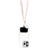 Hello Kitty Patch &amp; Kitty Head Charm Universal Phone Lanyard - Pink