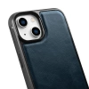 iCarer Leather Oil Wax etui pokryte naturalną skórą do iPhone 14 niebieski (WMI14220717-BU)