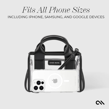 Case-Mate Micro Tote Bag - Wodoodporna torba na ramię (Black/Clear)