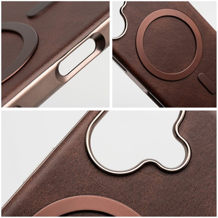 Futerał GENTLEMAN MAG COVER kompatybilny z MagSafe do IPHONE 17 PRO MAX brązowy