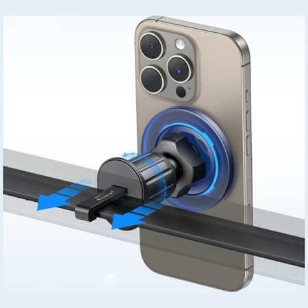 Uchwyt samochodowy USAMS ZJ081           Magnetyczny do kratki wentylacyjnej niebieski