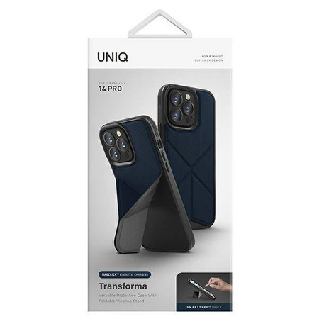 Uniq case Transforma iPhone 14 Pro 6.1" Magclick Charging blue/electric blue