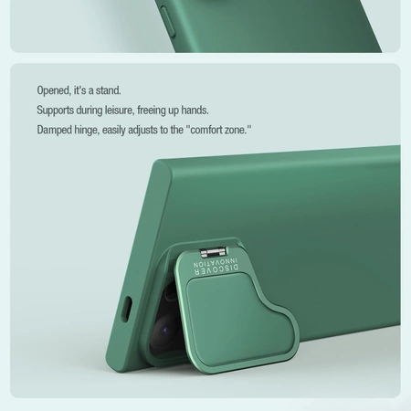 Nillkin CamShield Silky Prop Silicone Case for Samsung Galaxy S24 Ultra - black