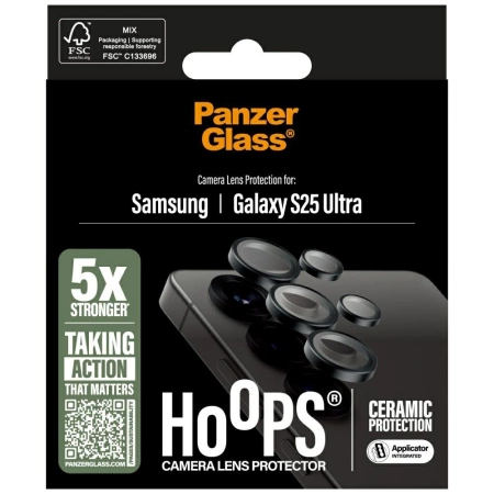 Szkło ceramiczne na obiektyw PanzerGlass Hoops Lens Protector do Samsung Galaxy S25 Ultra
