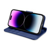 iCarer Wallet Case 2in1 iPhone 14 Pro Max Leder Flip Cover Anti-RFID blau (WMI14220728-BU)