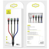 USAMS Braided cable U26 4in1 3m 2A Fast Charge (2xlightning/microUSB/USB-C) SJ413USB01 (US-SJ413)