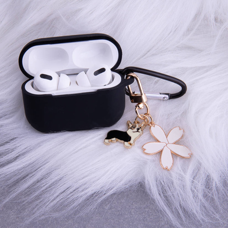Etui do Airpods 3 czarne z zawieszką