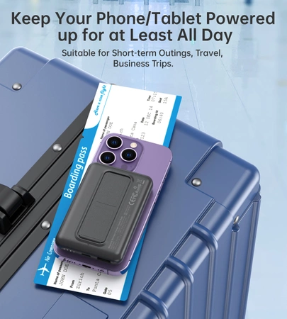 Powerbank Choetech B663 bezprzewodowy MagSafe 10000mAh - czarny