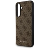 Guess 4G Metal Gold Logo Case für Samsung Galaxy A36 - Braun