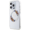 Oryginalne Etui GUESS Hardcase GUHMP15XHFWFCT do iPhone 15 Pro Max (Kompatybilny z Magsafe / Flowers Wreath / transparent)