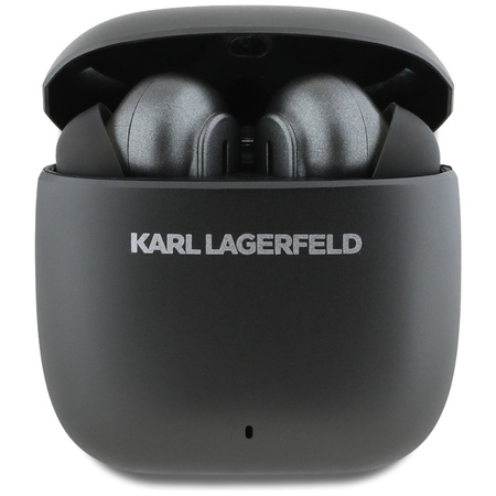 Karl Lagerfeld słuchawki bezprzewodowe TWS ANC ENC METAL PRINTED LOGO czarne