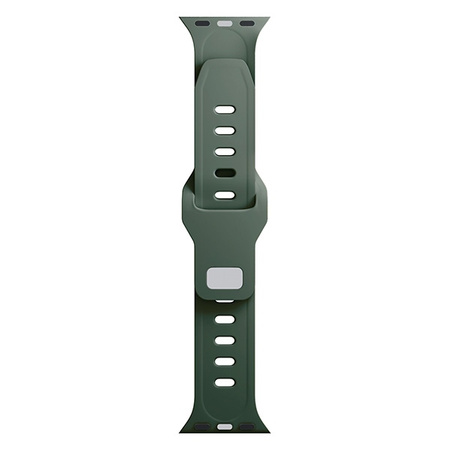 3MK Silicone Watch Strap Ciemnozielony/ Dark Green dla Apple Watch 42/44/45/49mm