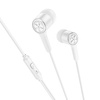 HOCO słuchawki przewodowe Jack 3,5 mm z mikrofonem M104 białe