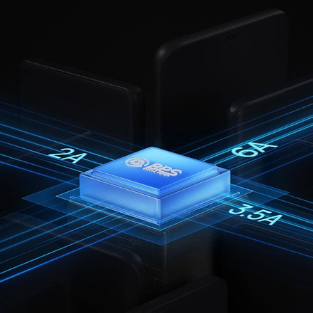 Baseus Flash Series II USB Type C / USB Type A cable - USB Type C / Lightning / micro USB 100 W 1.2 m blue (CASS030103)