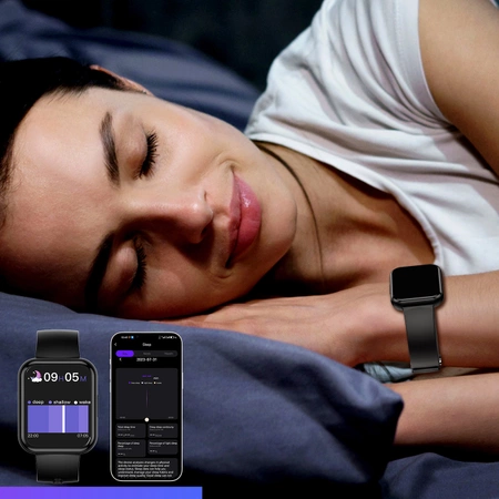 Choetech WT001 smartwatch with IP67 call answering function - black