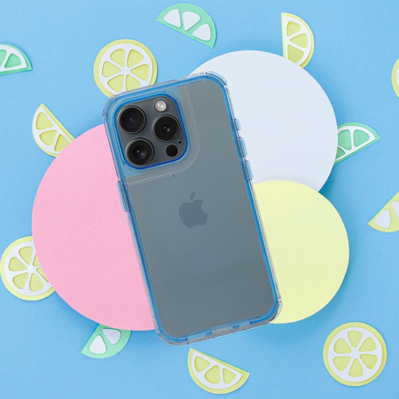 Futerał MATRIX CLEAR do IPHONE 16 PLUS niebieski